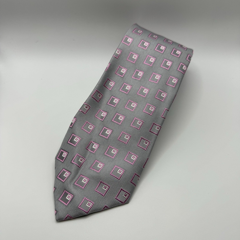 Charvet‎ Place Vendone Geometric Tie Silk France Classic Old Money Luxury READ